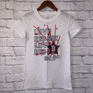 🪴3/$15 LOVE Boston Red Sox Burnout T Shirt - Sz YXL